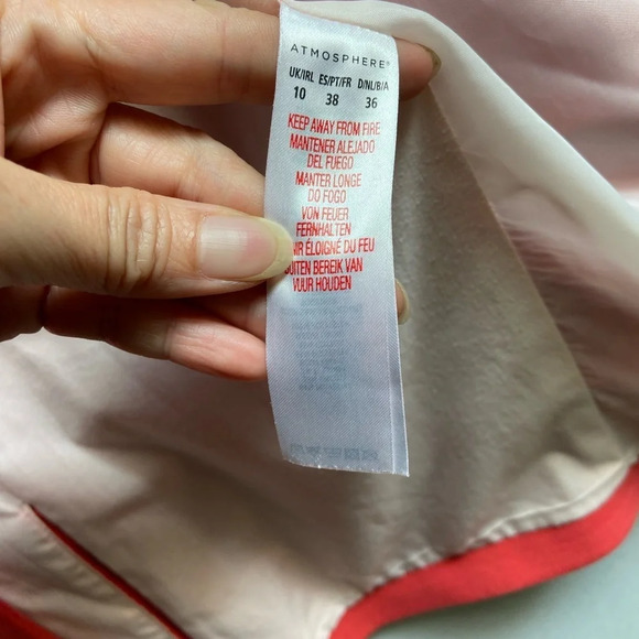 Atmosphere coral long line blazer  Sz 10 - Picture 8 of 12